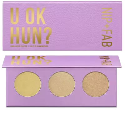 Nip + Fab U OK HUN ? Highlighter Palette Net Wt 0.10oz - New & Sealed • £12.99