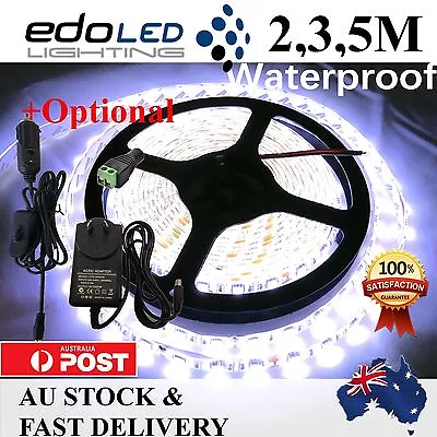 $7.81 • Buy 2M 3M 5M 5050 LED Strip Lights Cool Warm White 12V Waterproof Car Camping Light