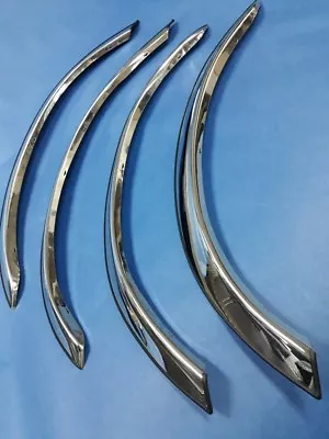 Set Of 4 Mercedes Benz 1979-1991 W126 S-class Chrome Stainless Steel Fender Trim • $98.50