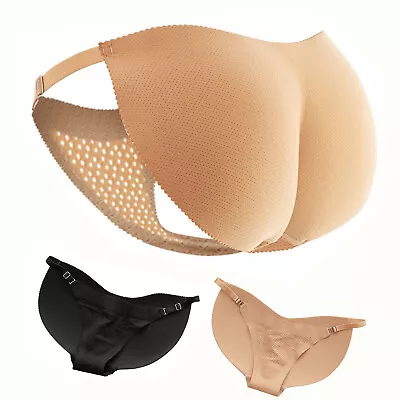 Women Padded Buttock Shapewear Underwear Briefs Knickers Bum Lift Enhancer Pants • £7.65