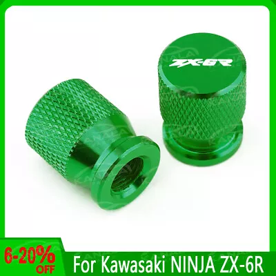 For Kawasaki NINJA ZX-6R Motorcycle Accessories Wheel Tire Valve Caps Cover CNC • $1.20