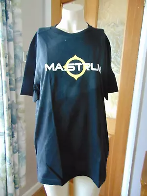 Mens Ma.strum Black Tshirt T Shirt Top Size M Medium • £9