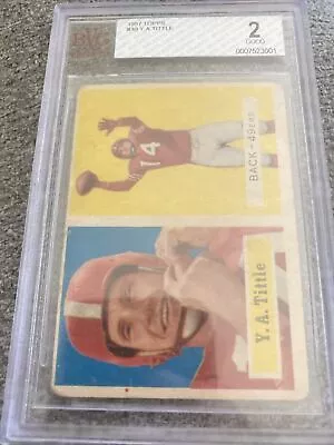 1957 Topps #30 Y.A. Tittle Beckett SVG 2 • $14.99