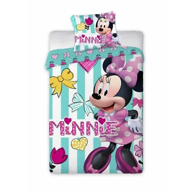 Disney Minnie Mouse Baby Toddler Bedding Set 100% COTTON Bed Set Cute • £15.99