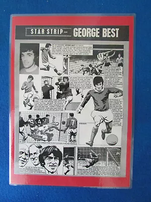 £7.99 • Buy George Best - Manchester United - 1968 - Mounted Laminated A4 - Star Strip 