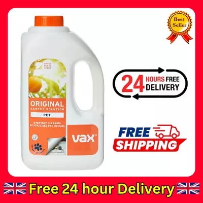Vax Original Citrus Burst Scent Pet Carpet Cleaner Shampoo 1.5L • £17.99