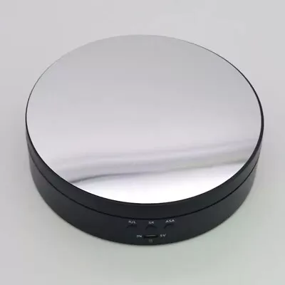Mini Rotating Display Stand Mirror Turntable Jewelry Holder Battery/USB Power 3X • $22.99