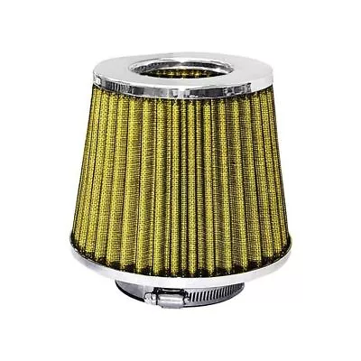 Jetco Air Filter Pod Style Chrome Top/Yellow Filter Performance Products Air Fil • $40.06