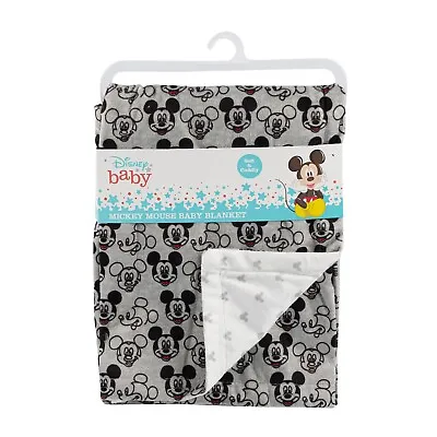 Disney Baby Boy Mickey Mouse Baby Blanket Double Sided Mink 30x40  • $22.98