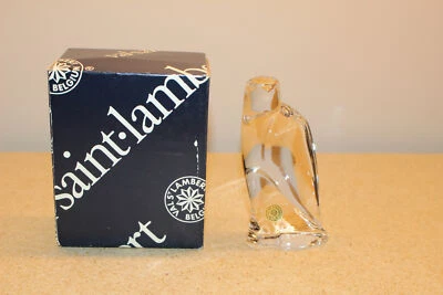 $20.82 • Buy Val Saint St Lambert Crystal 4.25  Falcon Paperweight Figurine-new In Box-signed