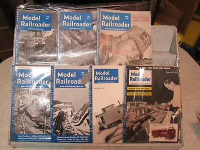 1952- 1953  MODEL RAILROADER Magazines LOT Of 7 • $19.99