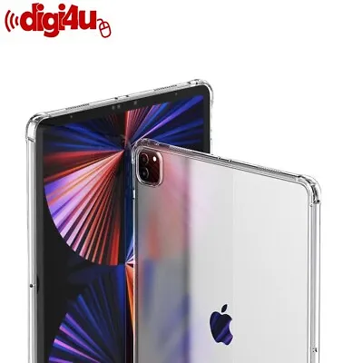 For IPad Pro 12.9  2022 2021 2020 Slim Soft TPU Clear Protective Case Cover • £5.99