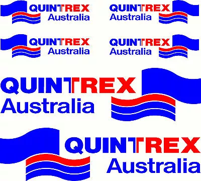 Quintrex 2 Colour Fishing Boat Mirrored Sticker Decal Set Of 6 • $35