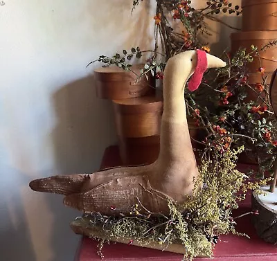 Primitive Hand Made Sitting TURKEY  Fall Decor Must SEE!🦃 Sweet Annie • $35