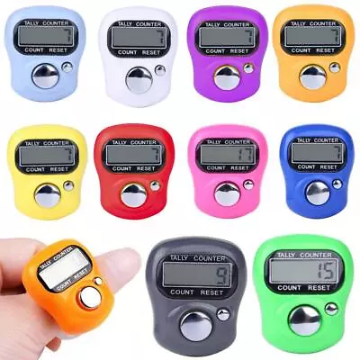 1x Finger Ring Electronic Digital Tasbeeh Tasbih Tally Counter Beads Islam Timer • £1.97