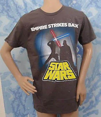 $8.90 • Buy Star Wars Men's Empire Strikes Back Gray Short Sleeve T-shirt, Size M