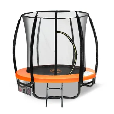 Kahuna Classic 6ft Outdoor Round Orange Trampoline Safety Enclosure • $454.25