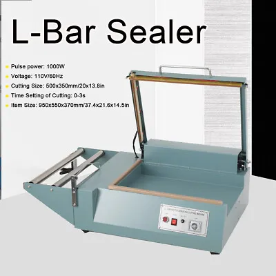 110V Sealing Machine L-Bar Sealer Packing Cutting Machine WithShrink Film Cutter • $329.99