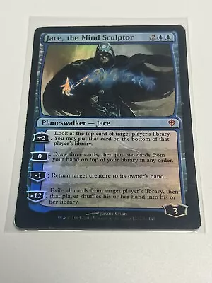 MTG Jace The Mind Sculptor Foil X1 HP Worldwake Magic The Gathering • $125