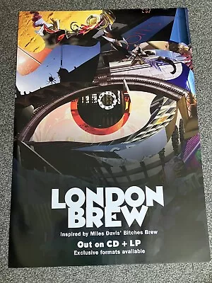 LONDON BREW - Miles Davis BITCHES BREW - Jazz Double-sided MUSIC PROMO POSTER • £19.99