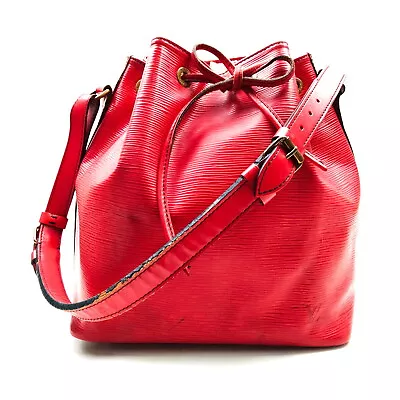 Louis Vuitton LV Shoulder Bag M44107 Petit Noe Red Epi 1184894 • $3