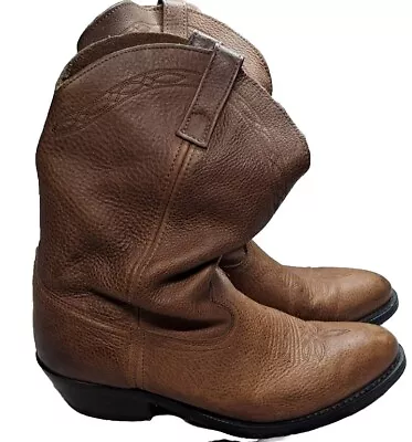 Masterson Boot Co. Brown Leather Cowboy Boots RB4002 Mens Size 11EW • $40