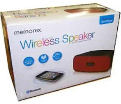 Memorex MW212: Wireless Bluetooth Speaker - Red • $20.99