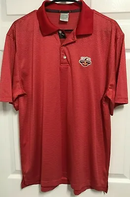 MIAMI HEAT 2013 NBA Champions Men Red Short Sleeve Golf Polo Shirt L Level Wear • $9.99