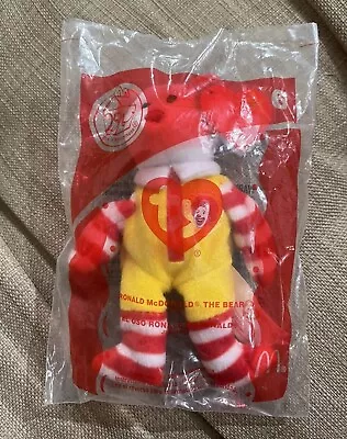 Ty Beanie Baby 2004 Ronald McDonald The Bear 25 Years Of Happiness New • $7