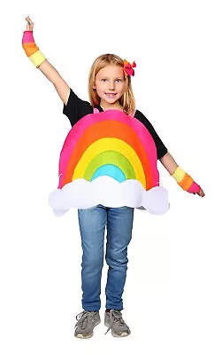 Dress Up America Rainbow Costume For Kids - Beautiful Dress For Pretended Play • £17.99