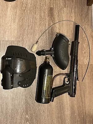 Tippmann 68 Carbine Paintball Gun Hopper 20oz Tank Mask Vintage • $97.90