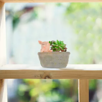  Miniature Beach Umbrella Pots For Plants Bonsai Cute Flowerpot • £13.98