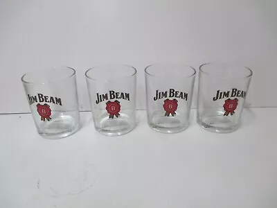 Four JIM BEAM BOURBON SPIRIT GLASSES In Good Condition. • $55