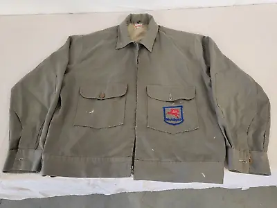 Vintage MOBILGAS PEGASUS UNIFORM JACKET Summer Unitog Co. KCMO (JP430) • $71