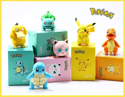 Collectable Pokemon Figures Pikachu Chamander Bulbasaur Psyduck Jigglypuff • $8