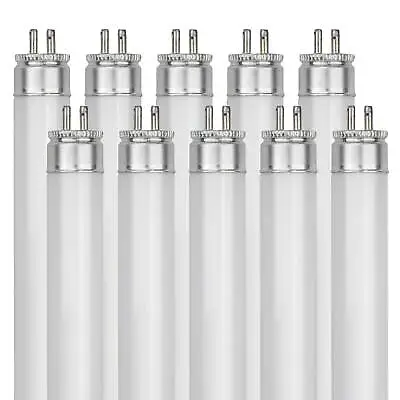 Pack Of 10 F8T5/CW 8 Watt 12  T5 Linear Fluorescent Light Bulb 4100K FREE SHIP!! • $33.99