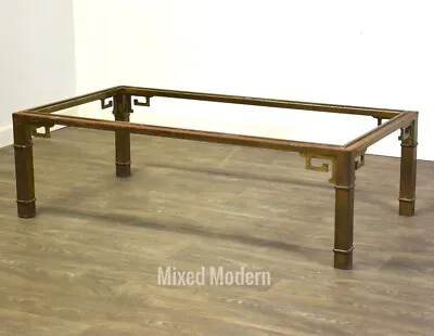 Mastercraft Greek Key Brass Coffee Table • $899