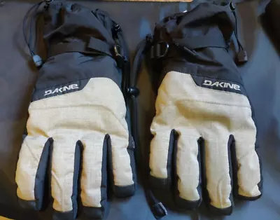 Men's X-Large Dakine Gloves -Snowboard Ski - Tan & Black -Nice Looking! • $13