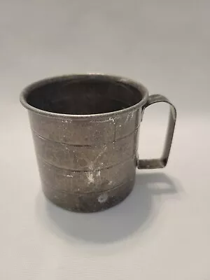 Vintage Metal Aluminum 1-Cup/8oz. Measuring Cup Unmarked • $7.95