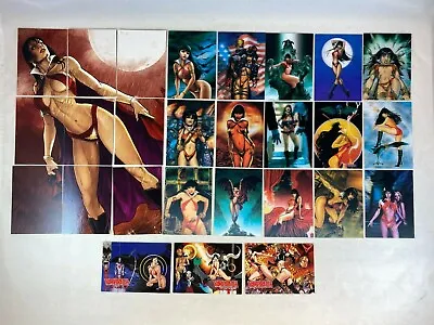 VAMPIRELLA Series 2 Breygent 2012 ALL 27 Chase Cards W/ LENTICULARS & PUZZLE Set • $26