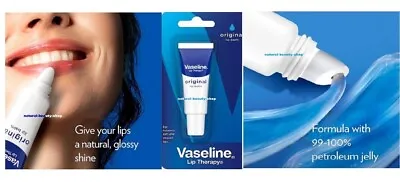 Vaseline Lip Therapy Original Lip Balm Tube 10g💥🎅🎄❤️🎁 🎄🎅💥 • £4