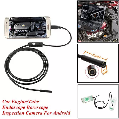 Car Engine Oil Pump Waterproof Endoscope Borescope Inspection Camera For Android • $13.49