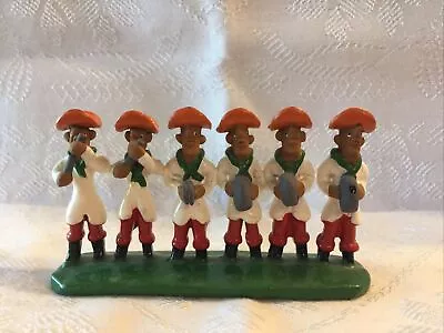 Vintage ~ Mini Terracota Figurines Mariachi Band ~ Brazil ~ 2 1/4’ Tall ~ Rare • $21