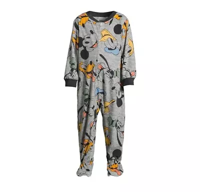 Disney Junior Mickey Mouse Pluto Donald Duck Footed Pajamas 2T New • $17.99