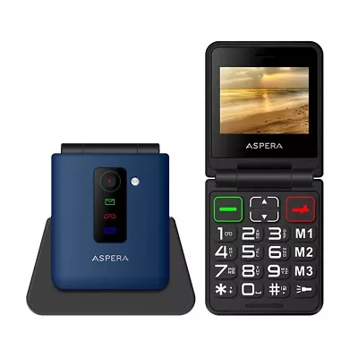 ASPERA F50 Seniors 4G Big Button Flip Mobile Phone  2024 Model • $109