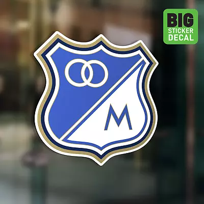 Millonarios FC Colombia Big Laminated Vinyl Sticker Car Decal Calcomania Carro • $12.99