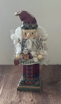 Holiday Homecoming Merry Christmas Nutcracker Wooden Vintage • $12.35