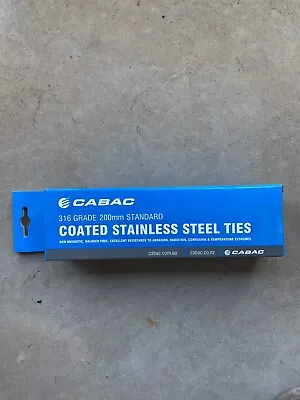 Cabac 316 Grade 200mm Coated Stainless Steel Ties • $20