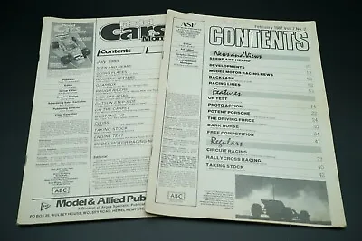 Rare Vintage 'Model Cars Monthly' Hobby RC Magazine Pack Of 2 OZRC JL • $40