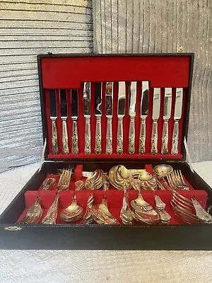 Smith Seymour Sheffield Kings Pattern Canteen Of Cutlery - 58 Pieces • £120